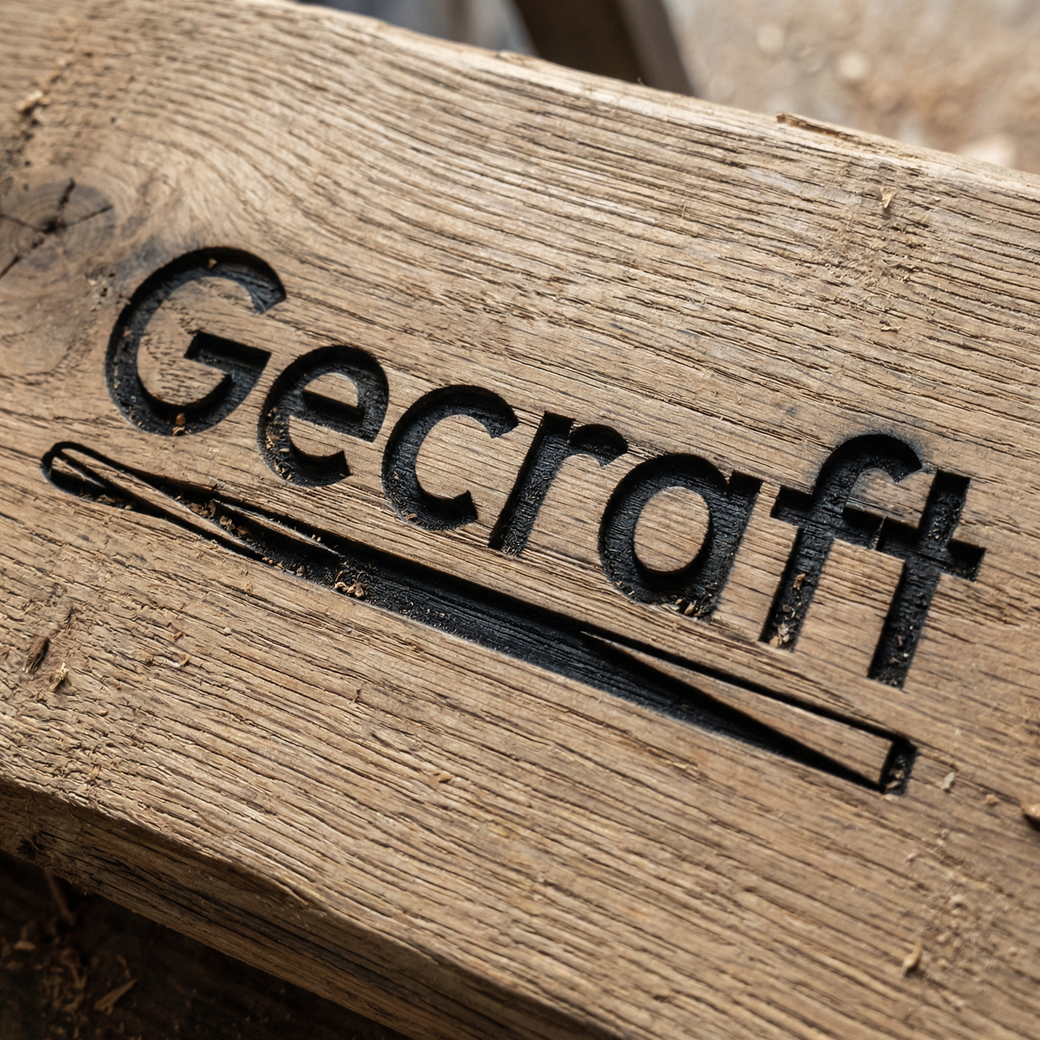 Logo firmy Gecraft — stolarstwo artystyczne i frezowanie CNC
