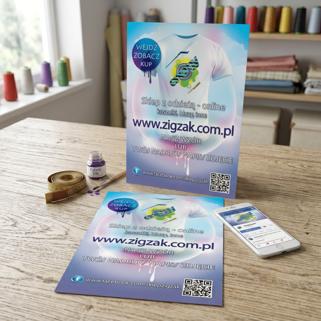 Ulotka dla marki odzieżowej ZIGZAK